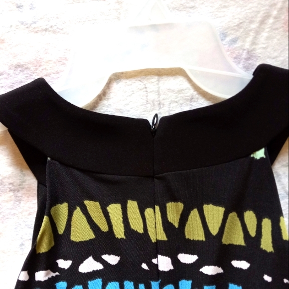 Joseph Ribkoff Lined Print Dress - Picture 7 of 11